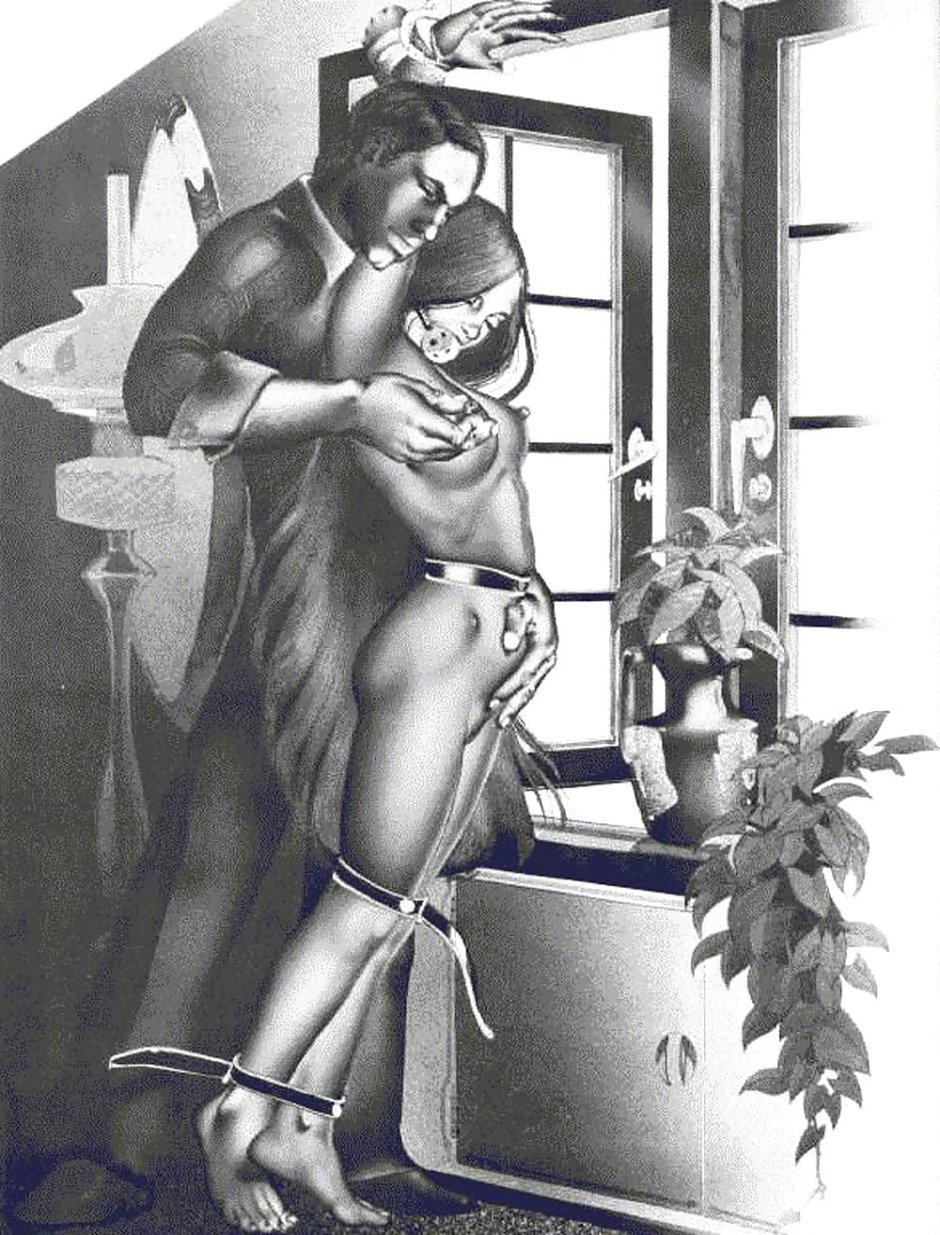 Paintings drawings in the style of BDSM