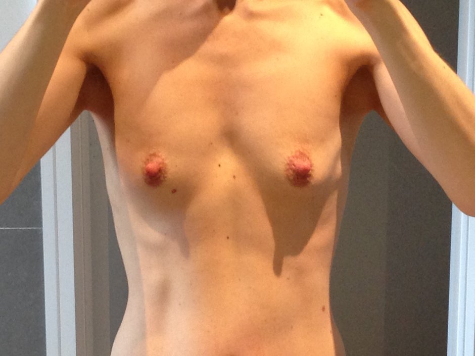 Which of the people has the smallest boobs