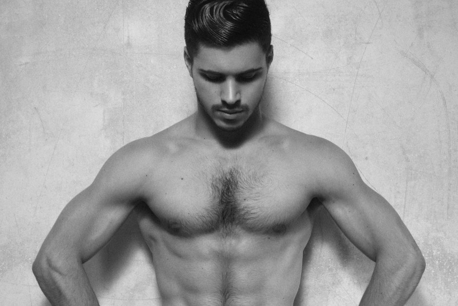 Fashion model Matthieu Charneau dick