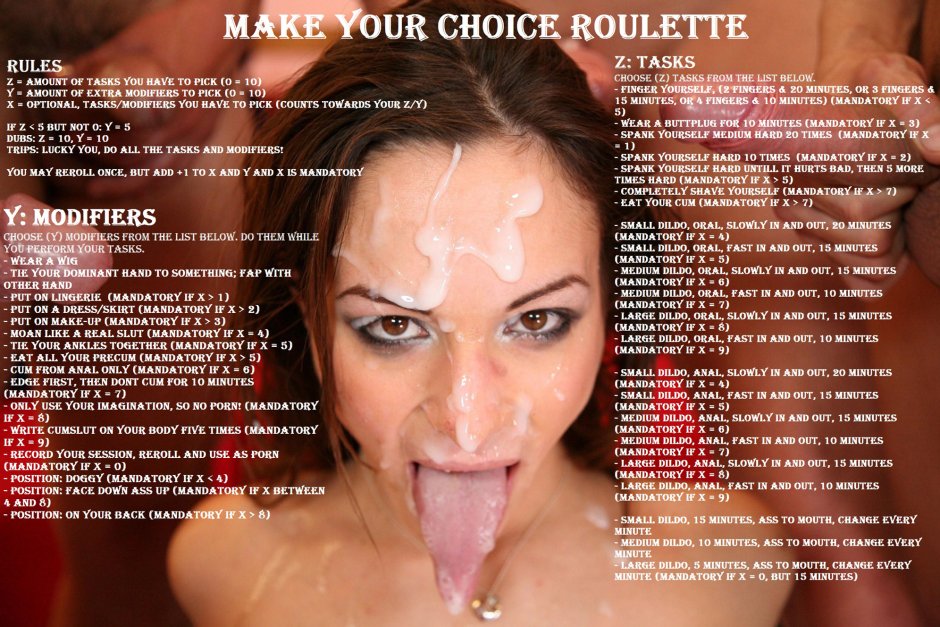Fap Chastity Anal roulette in Russian