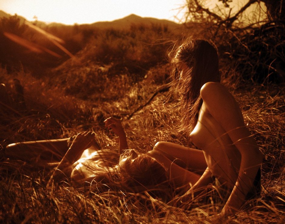 Hunter Nude by the fire