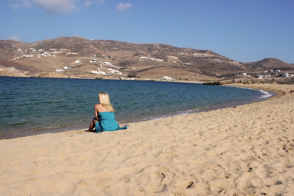 Island Mikonos Beach Panormos Beach
