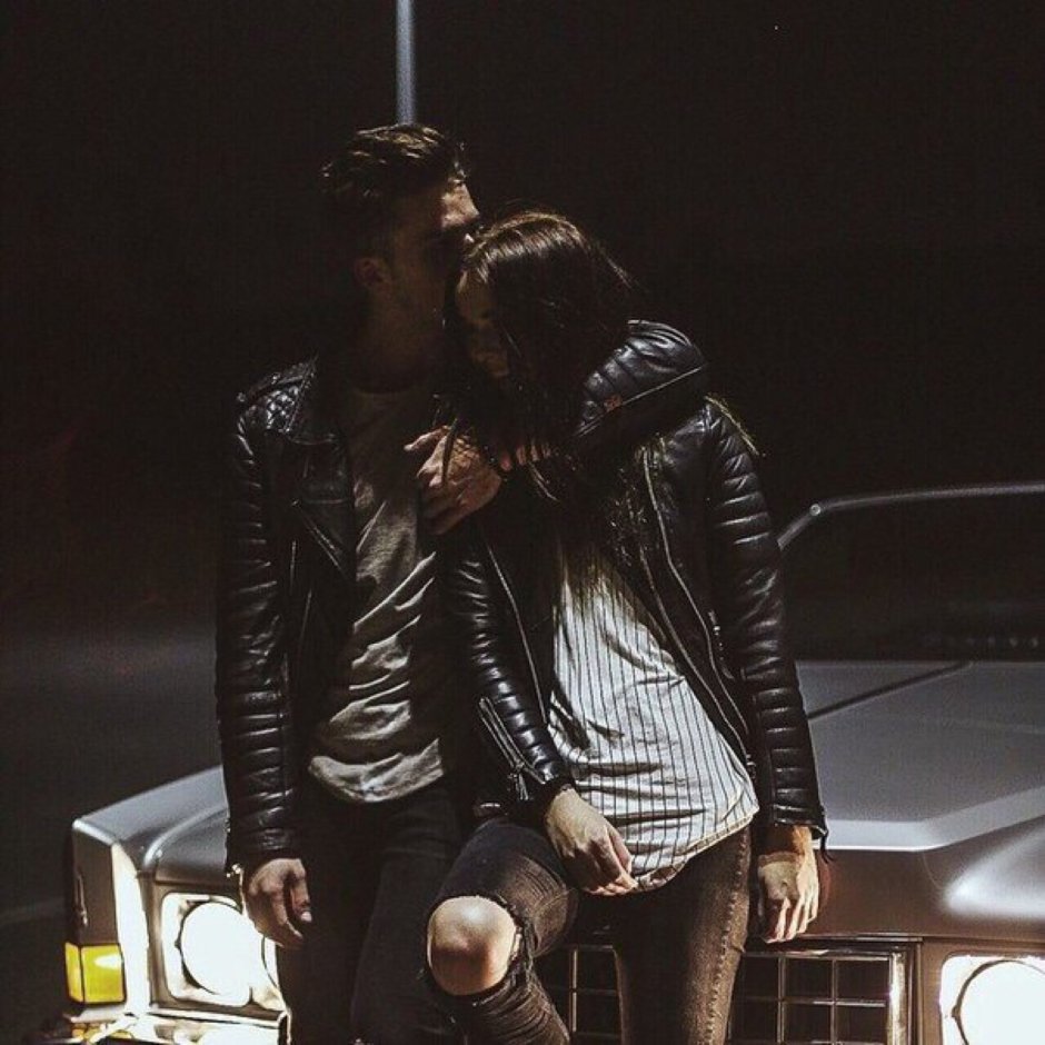 Bold girl with a guy