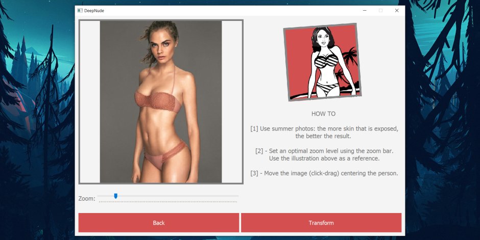Application with naked girls