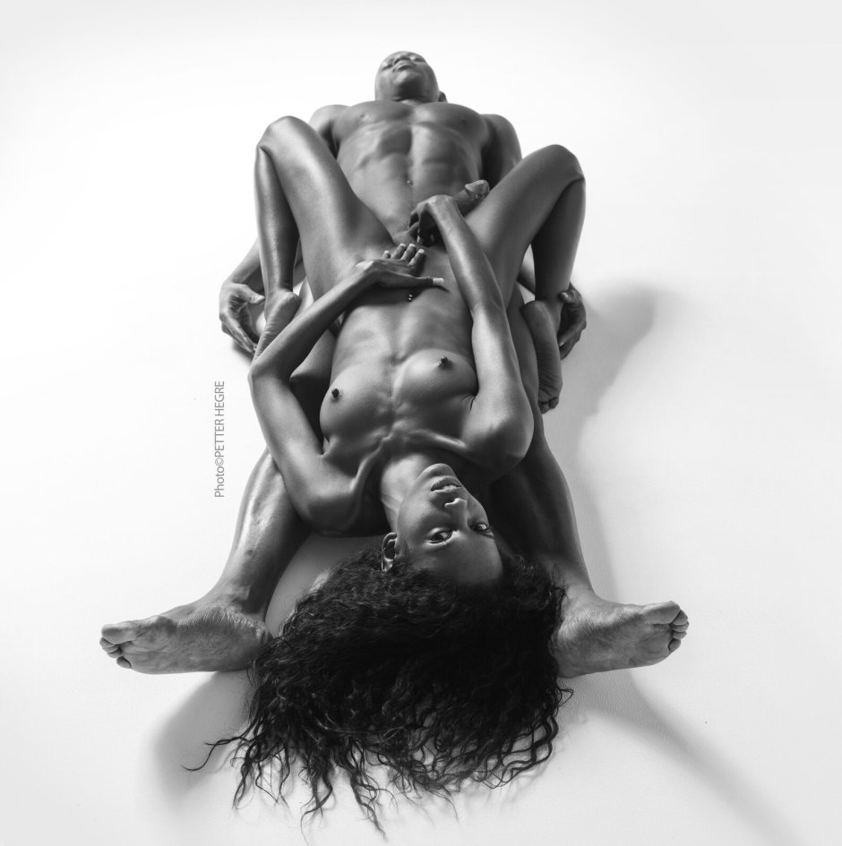 Hegre Model Amanda Milking Cock in Erotic Black and White Nudes