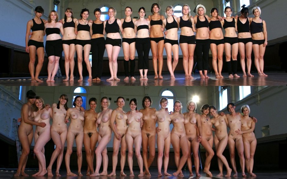 Separate girls in a row