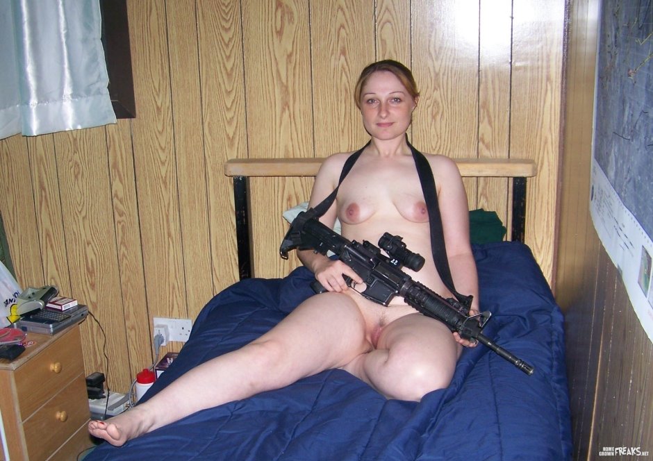 Naked women of military personnel