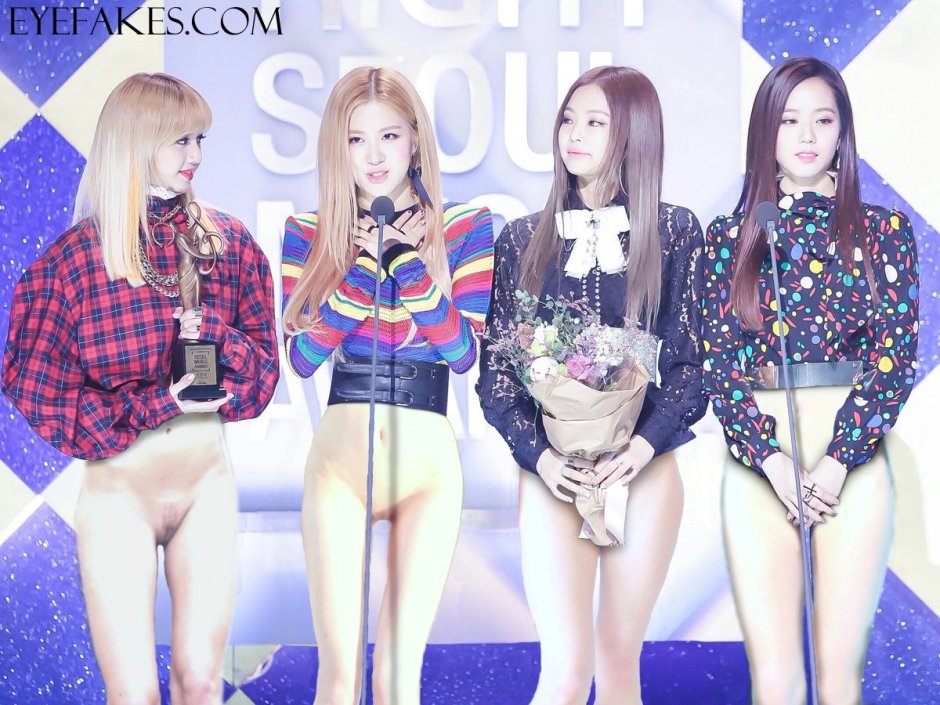 Naked participants Black Pink