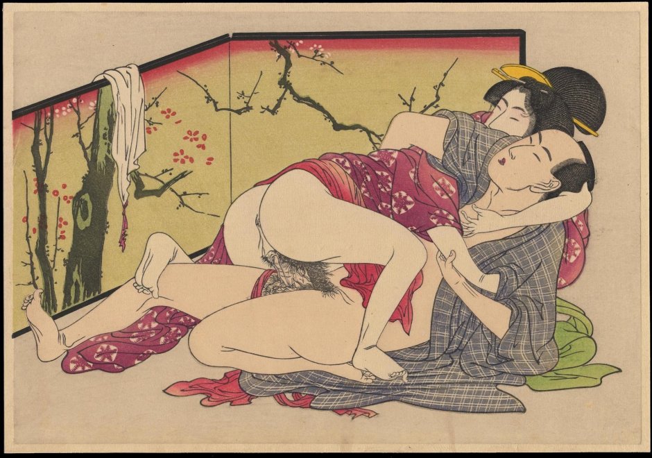 Japanese tengu Erotic engravings