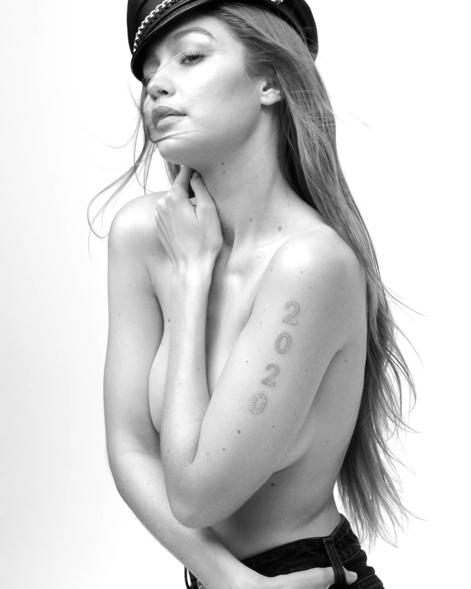 Gigi Hadid naked breasts