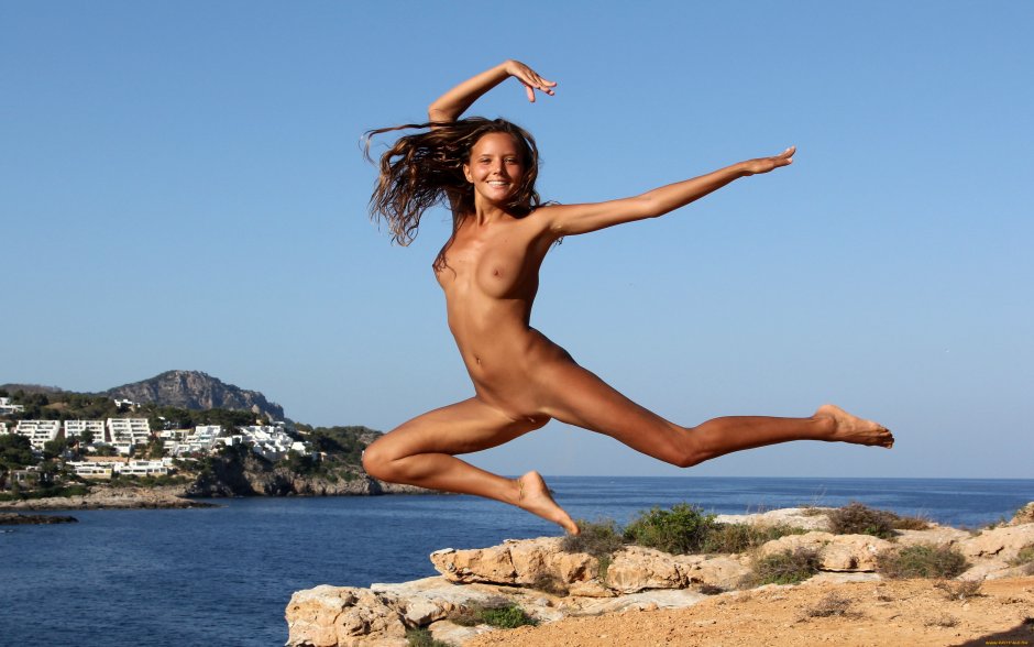 Young Nature Naturals on the shore