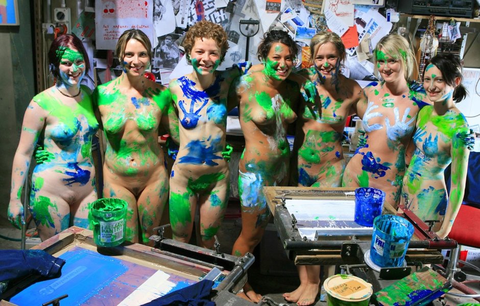 Nudist holiday Body Art