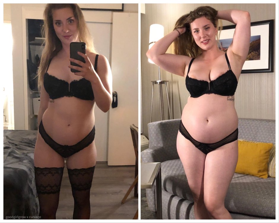 Fiderism of a girl in a swimsuit