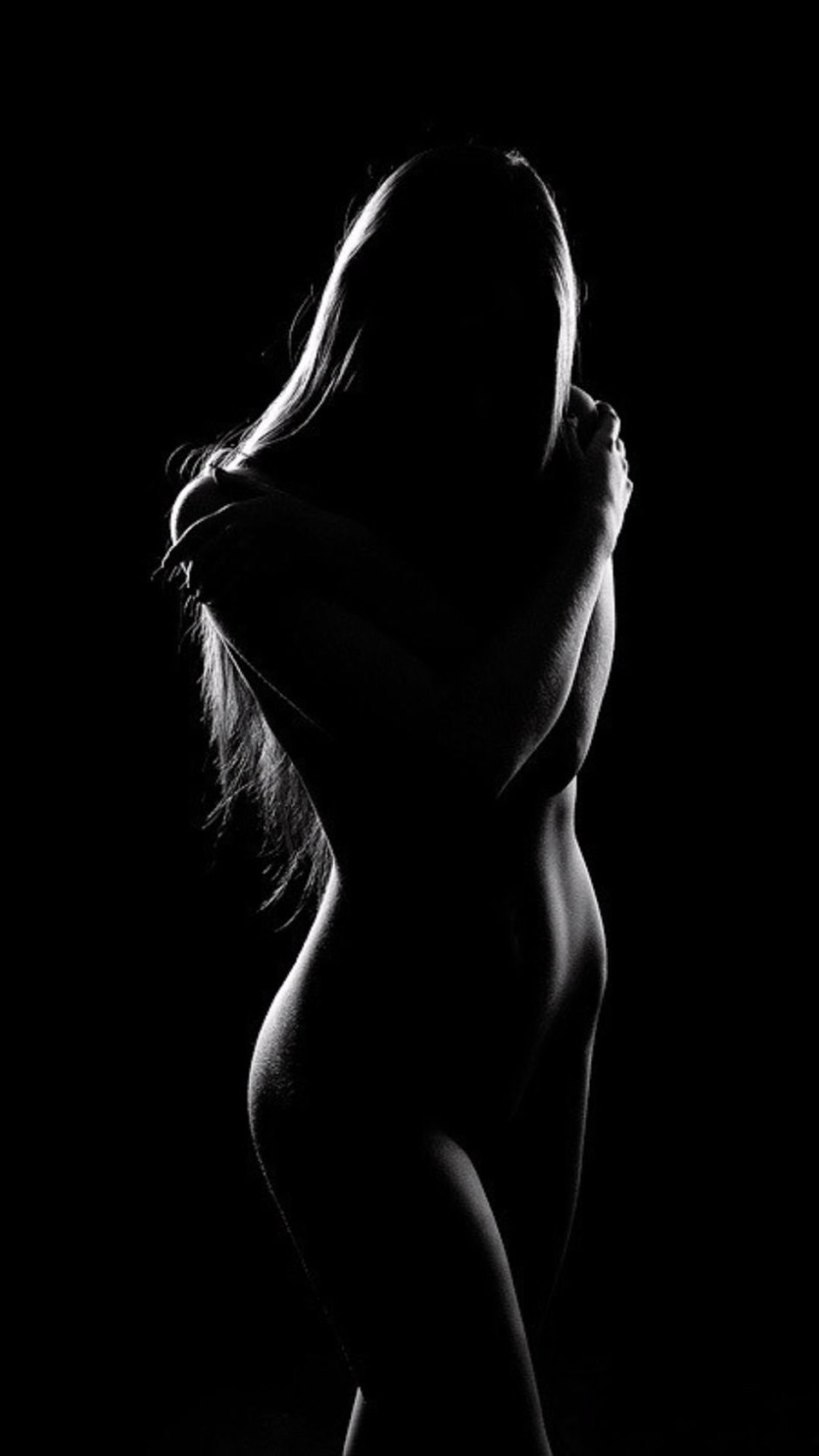 Beautiful female silhouette