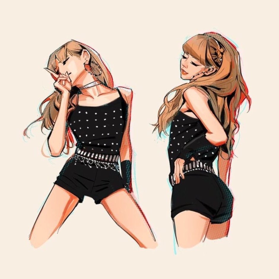 Black Pink art group clothing