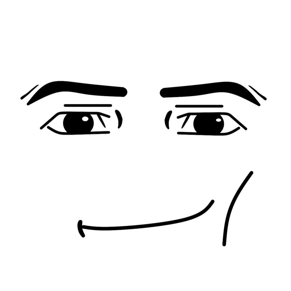 The male face of Roblox