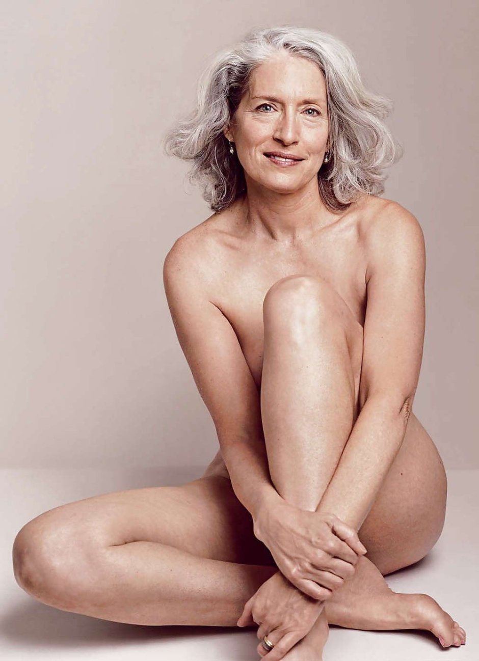 Old face of a woman nude