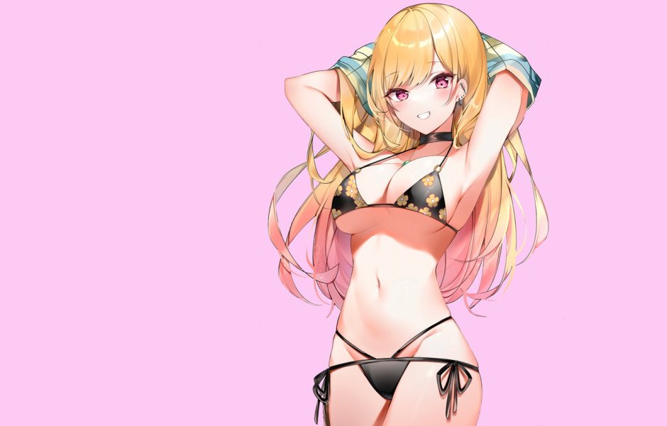 Anime girls in thongs