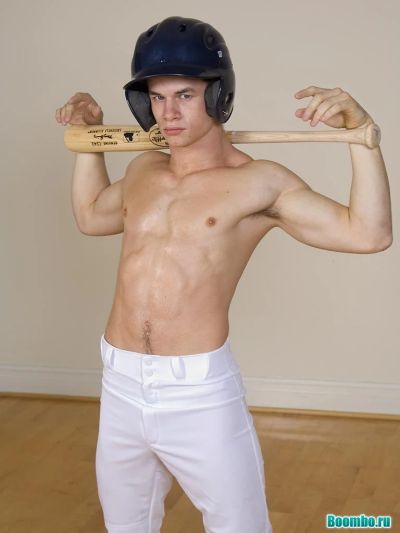 Naked Photo Shoot of a Baseball Player.