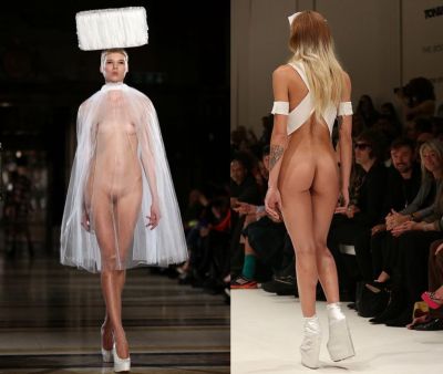 Naked Models on the Catwalk
