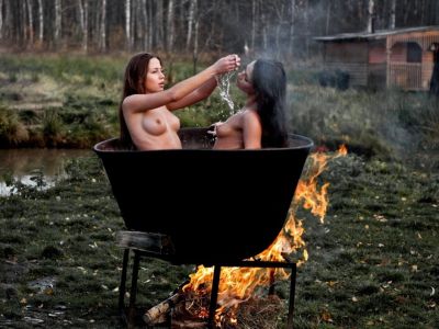 Naked at Barbecue