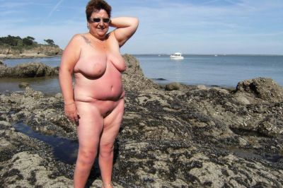 Naked Grannies on a Nudist Beach