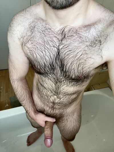 Male hairy tits