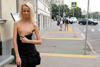 Girls in Revealing Dresses on the Street