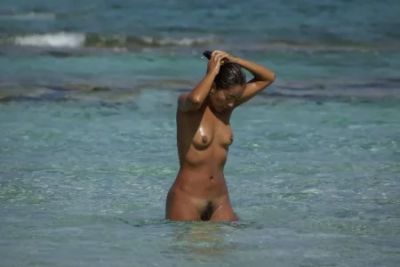 Naked on the Beach of Brazil