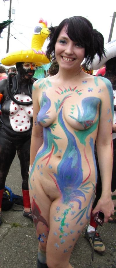 Body Painting on a Female