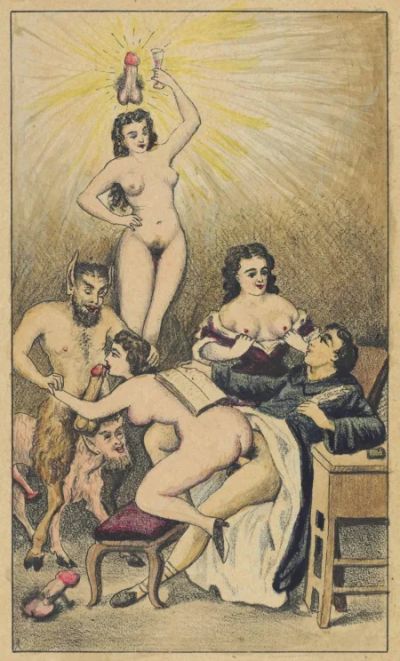 Vintage erotic caricatures