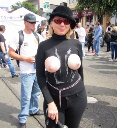 Big Boobs Street Photos