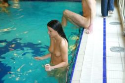 Nudists At Pool