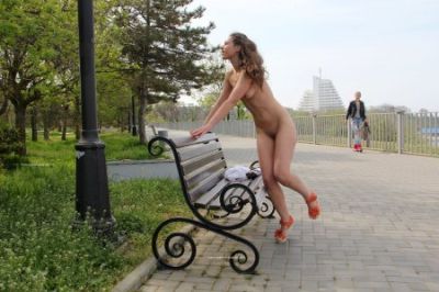 Topless Girls in the Park