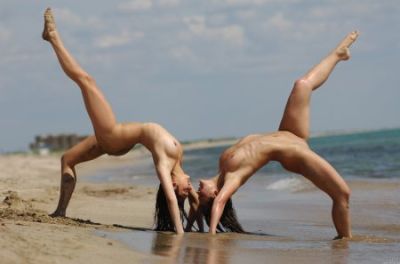 Gymnastics on the Beach