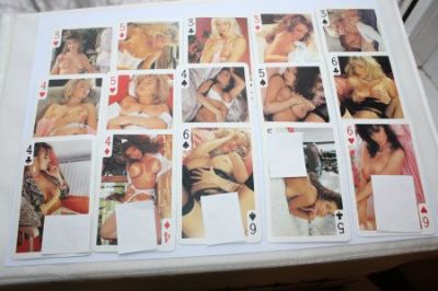Nude Women Playing Cards