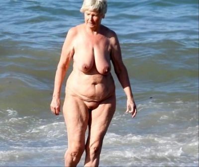 Granny nude beach