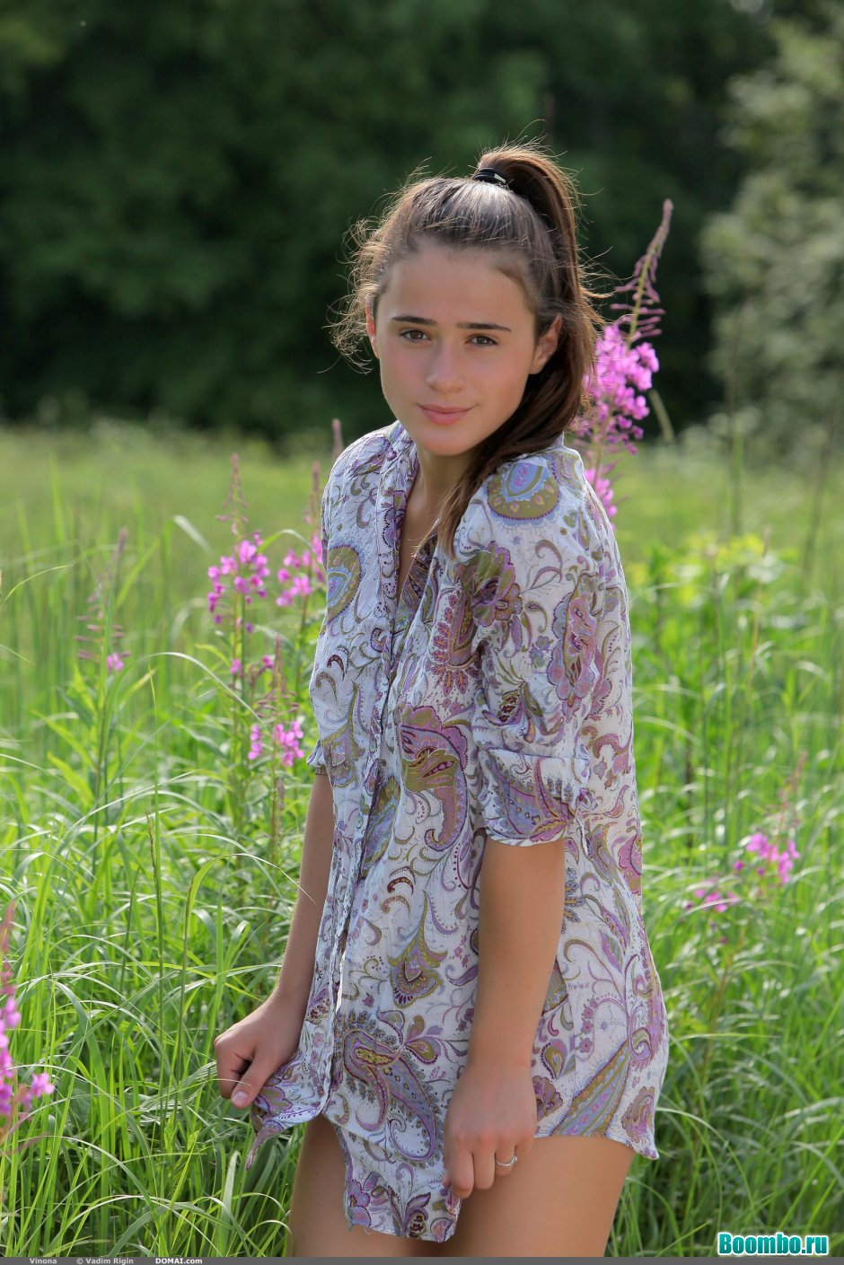 Девушки природа