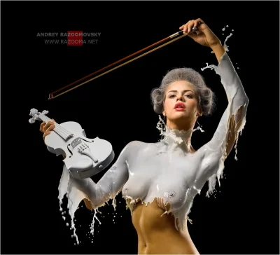 Женщина скрипка