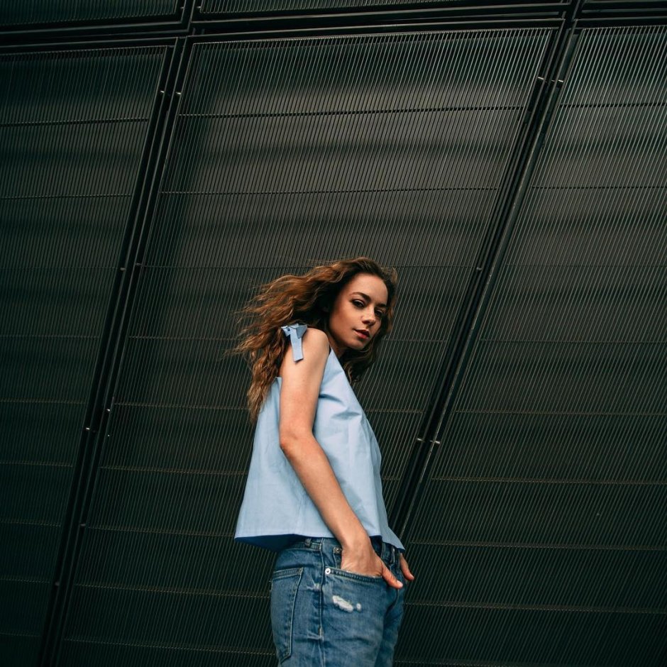 Блуза с рюшами