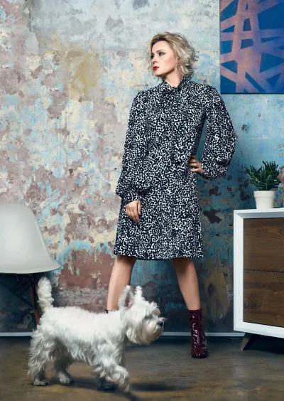 Платье из вискозы