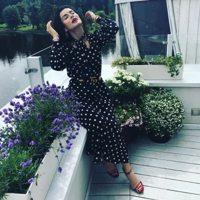 Платье в горошек