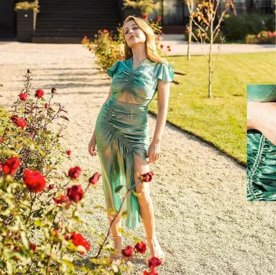 Атласное платье