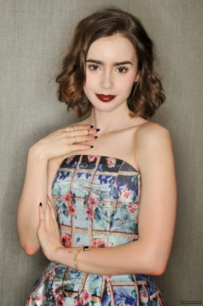 Лили коллинз для lancome