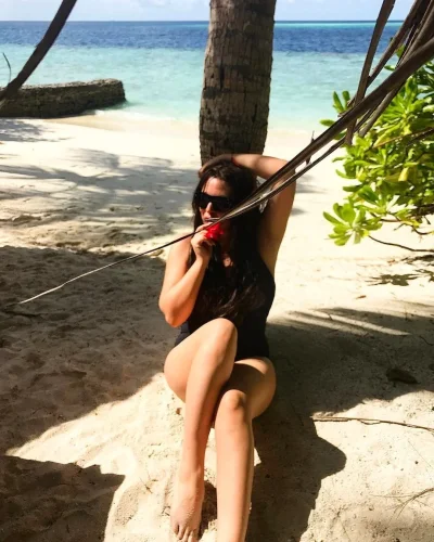 Дубцова в купальнике