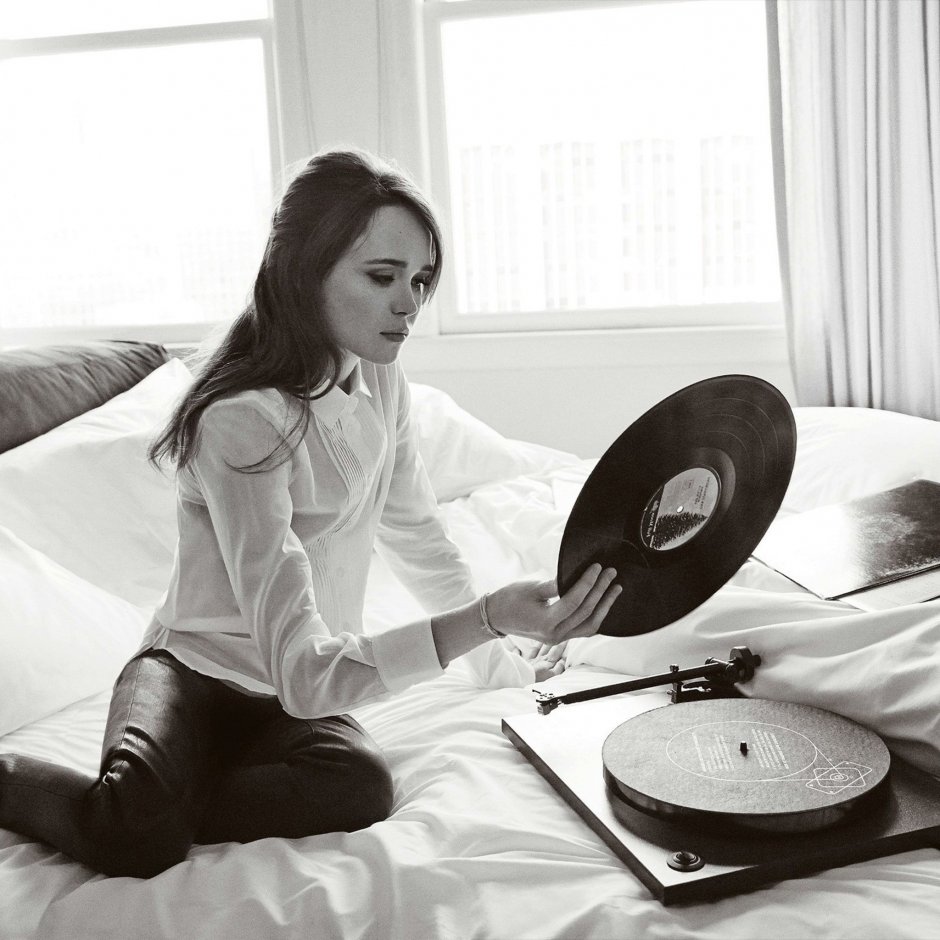 Фотосессия с пластинками