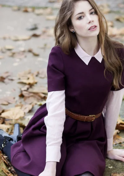 Сиреневое платье