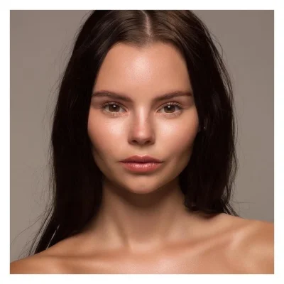 Девушка анфас