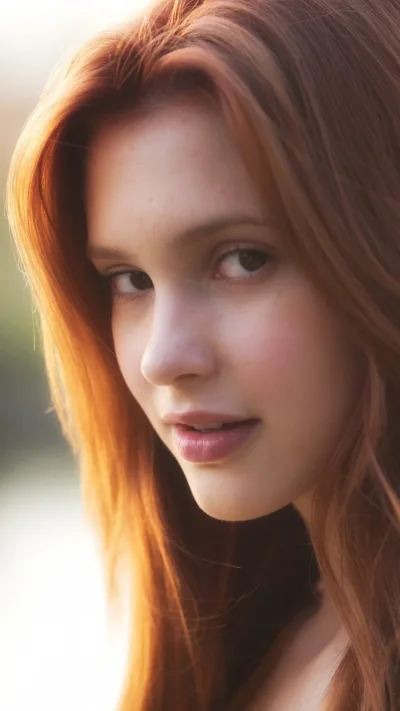 Девушка красивая рыжая