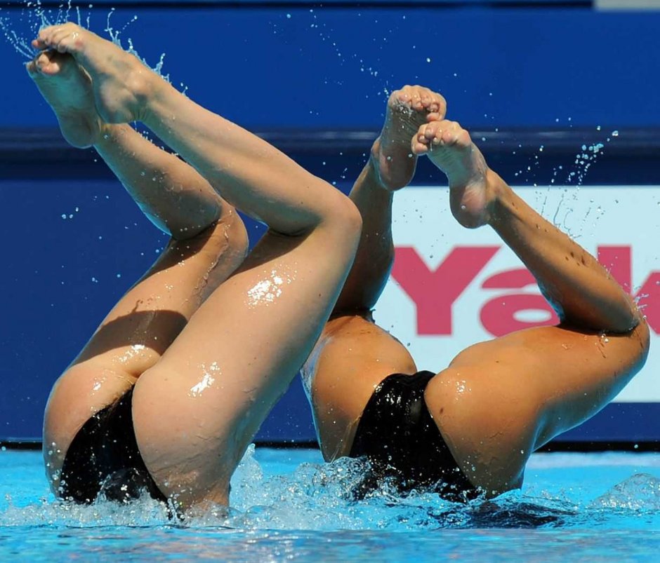 Синхронное плавание пикантные моменты